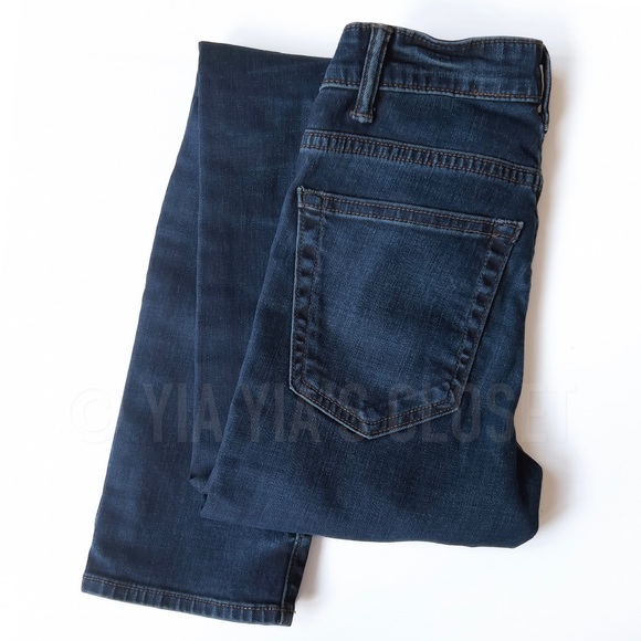 Helmut Lang Women’s SZ 24 High-Rise Slim Jeans in Dark Blue/Indigo Stretch Denim - Picture 14 of 14